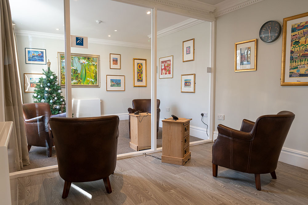 Covidsecure Visiting Room at Westacre Nursing Home