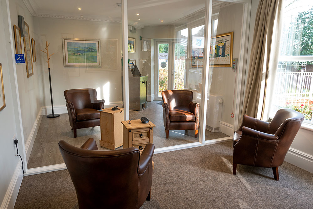 Covidsecure Visiting Room at Westacre Nursing Home