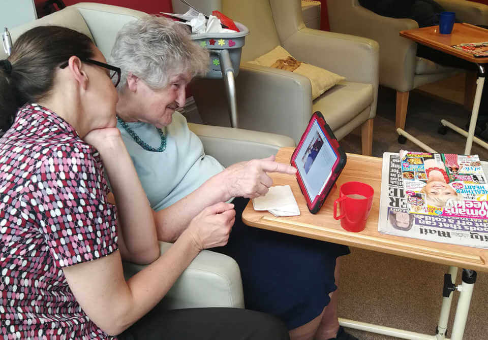 Marian using interactiveMe at Westacre