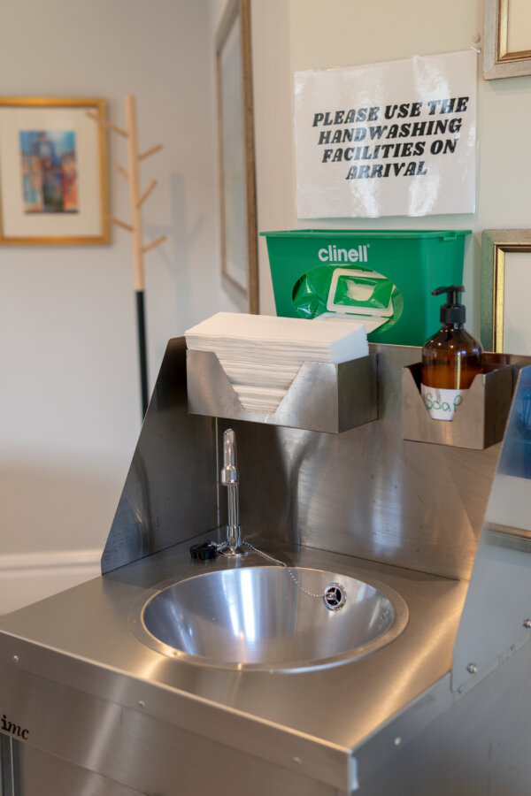 handwashing facilities