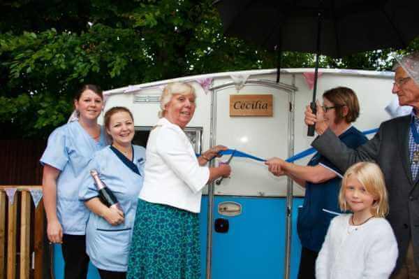 The Mayor opening the Westacre Reminiscence Caravan
